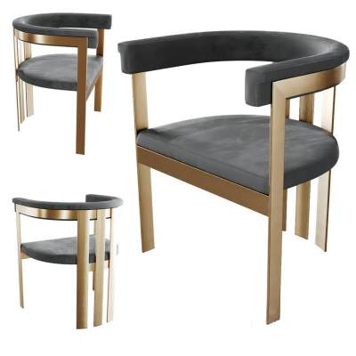 现代绒布单椅-D1